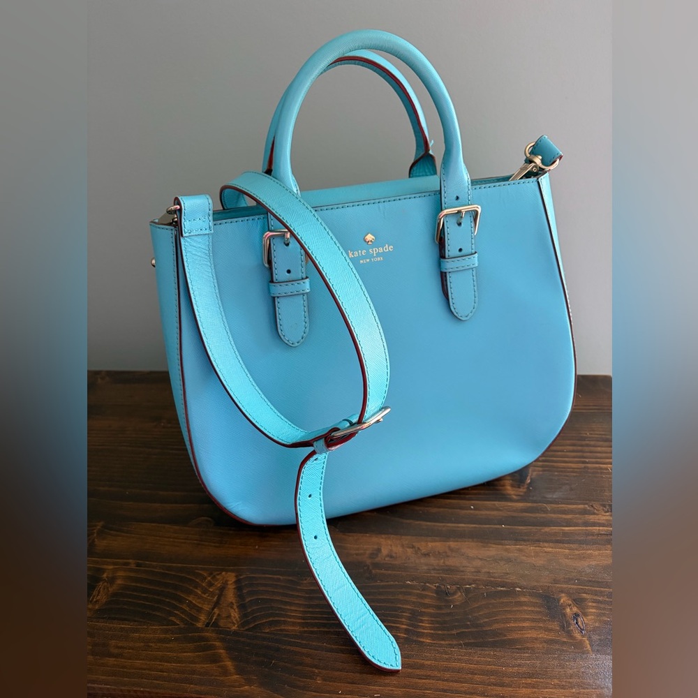 Kate Spade Iceberg Blue Charlotte Street Sylvie  Satchel